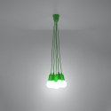 Lampa wisząca DIEGO 5 zielony