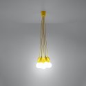 Lampa wisząca DIEGO 5 żółta