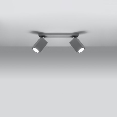 Plafon MERIDA 2 szary