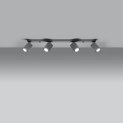 Plafon MERIDA 4L szary