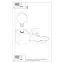 Lampa biurkowa ARIZ beton