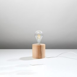 Lampa biurkowa SALGADO naturalne drewno