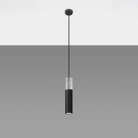 Lampa wisząca BORGIO 1 czarny