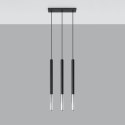 Lampa wisząca MOZAICA 3L czarny/chrom