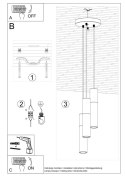 Lampa wisząca BORGIO 3P biały