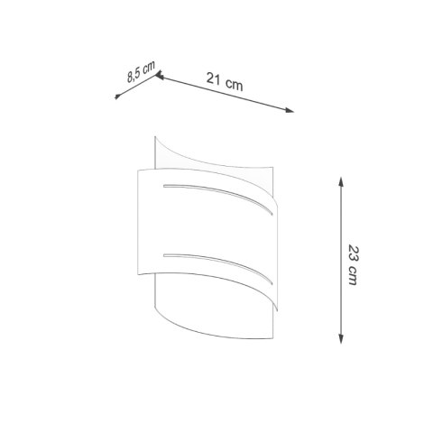 Kinkiet HESTIA czarny