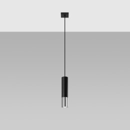 Lampa wisząca LOOPEZ 1 czarny/chrom