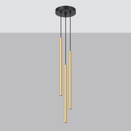 Lampa Wisząca PASTELO 3P złoty połysk