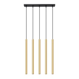 Lampa Wisząca PASTELO 5L złoty połysk