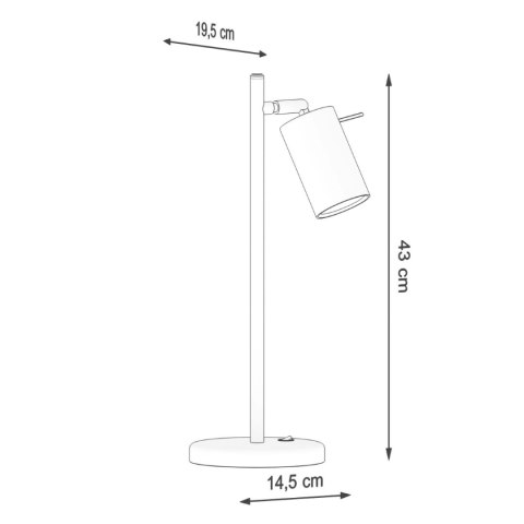 Lampa biurkowa RING biała Lampa biurkowa RING biała