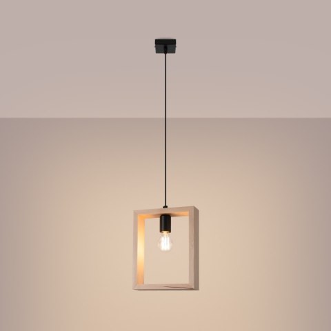 Lampa wisząca ARIES naturalne drewno