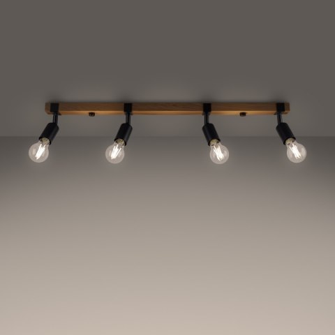 Plafon ZUCA 4 czarny