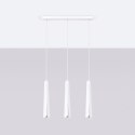 Lampa wisząca PRYSM 3L biała