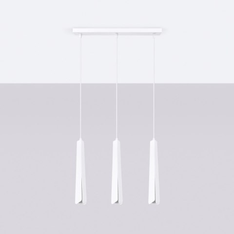 Lampa wisząca PRYSM 3L biała