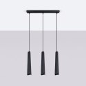 Lampa wisząca PRYSM 3L czarna