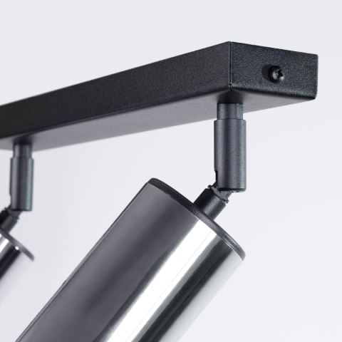 Plafon WINX 2 czarny/chrom