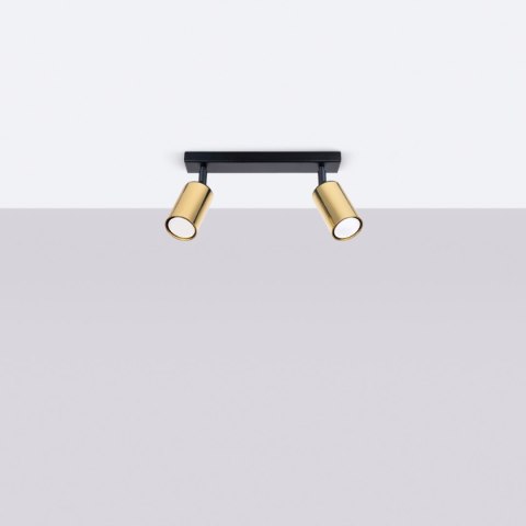 Plafon WINX 2 czarny/złoty