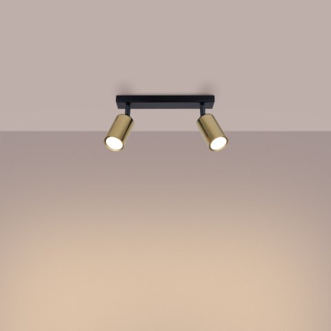 Plafon WINX 2 czarny/złoty