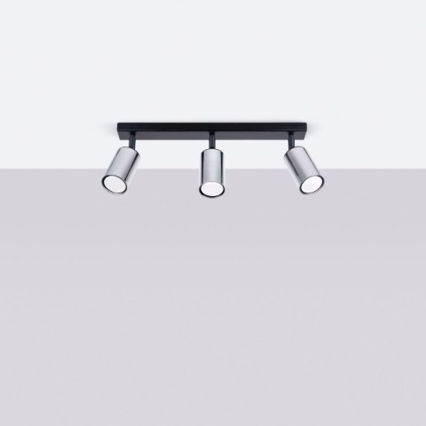 Plafon WINX 3 czarny/chrom