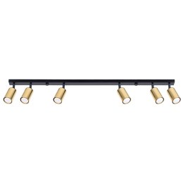 Plafon WINX 6L czarny/złoty