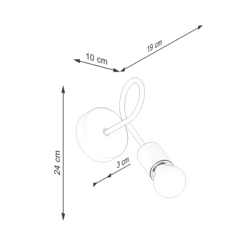Kinkiet EMBER biały