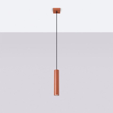 Lampa wisząca LAGOS 1 ochra czerwona