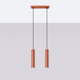 Lampa wisząca LAGOS 2 ochra czerwona