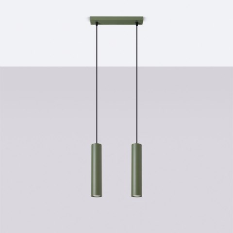 Lampa wisząca LAGOS 2 zielona oliwka