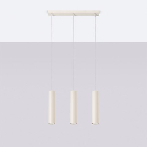 Lampa wisząca LAGOS 3L beżowa