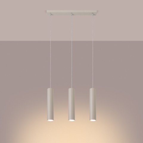 Lampa wisząca LAGOS 3L beżowa
