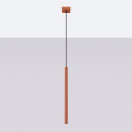 Lampa wisząca PASTELO 1 ochra czerwona
