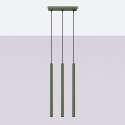 Lampa wisząca PASTELO 3 zielona oliwka