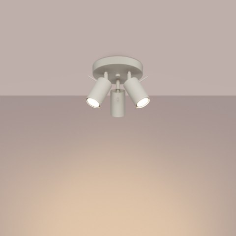 Plafon RING 3P beżowy