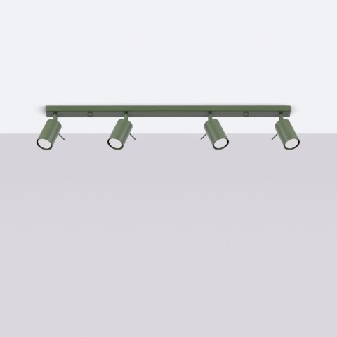 Plafon RING 4L zielony oliwkowy