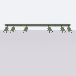 Plafon RING 6L zielony oliwkowy