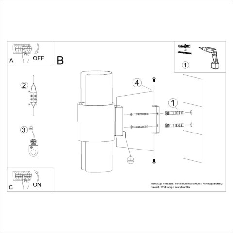 Kinkiet FLASH 2 biały Kinkiet FLASH 2 biały