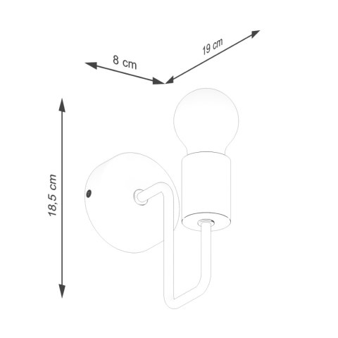 Kinkiet TIMBO czarny