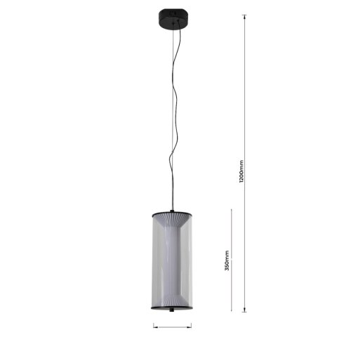 Lampa wisząca Aeris transparentna LED CCT