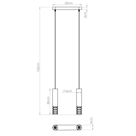 Lampa wisząca LAMI 2 biały