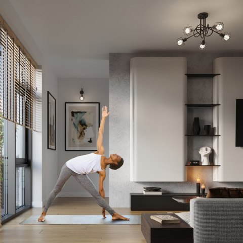 Plafon BELUCI 2 czarny Plafon BELUCI 2 czarny