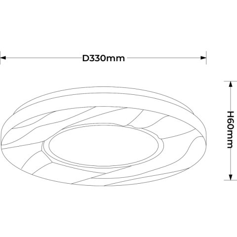 Plafon Tenaro 33 cm biały LED 4000K