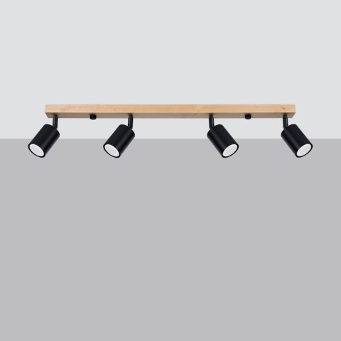 Plafon VERDO 4 czarny Plafon VERDO 4 czarny