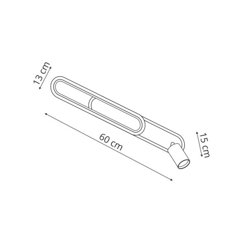 Spot Parma 1 długi biały 1xGU10 LED CCT