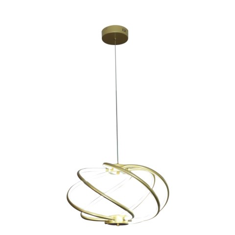 Lampa wisząca Kandor złota LED CCT