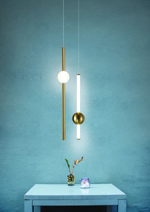 Lampa wisząca O-LINE LED 63 cm złoty połysk