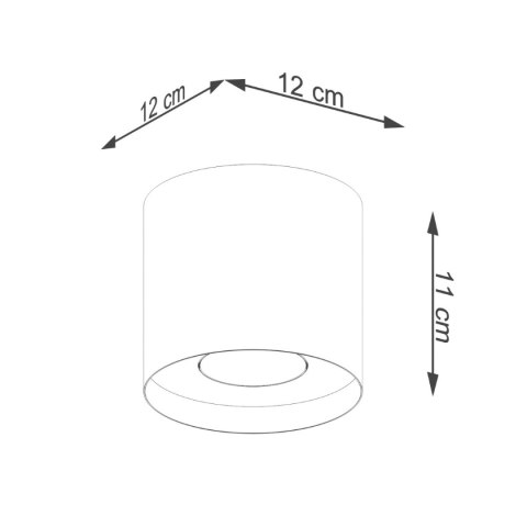 Plafon MIKA złoty Plafon MIKA złoty