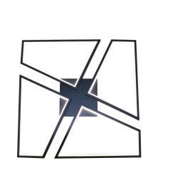 Plafon Nivra czarny LED CCT