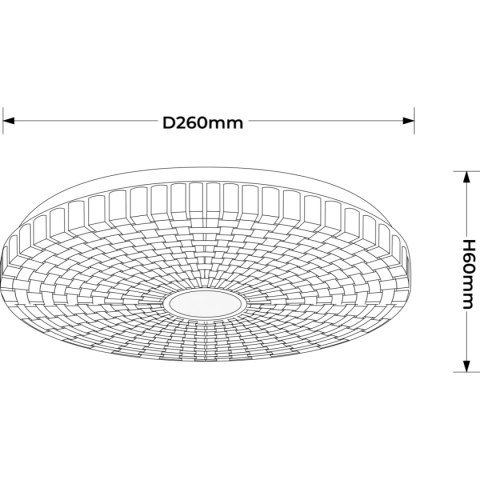 Plafon Solaro 26 cm biały LED 4000K