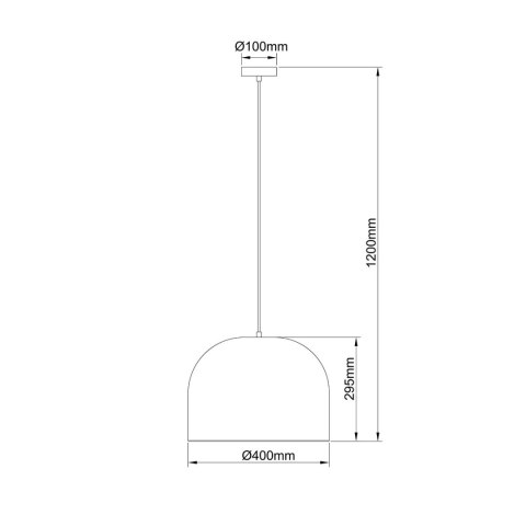 Ratanowa lampa wisząca Kanso 40 cm jasne drewno 1xE27